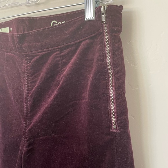 PURPLE VELVET PANTS WITH SIDE ZIP - Picture 3 of 10